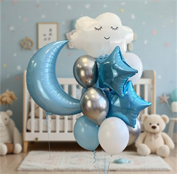 Фонтан из 10шаров+месяц №301а а301