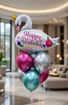 Фонтан из 7 воздушных шаров №3а а3