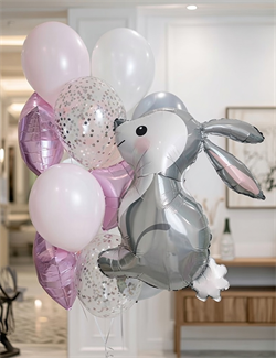 Набор из 15 воздушных шаров + Заяц №287а а287
