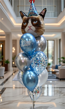 Фонтан из 11 воздушных шаров №2 (комплект) НрШФ-2