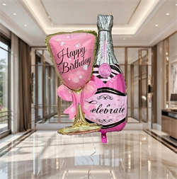 Набор воздушных шаров Бокал + Бутылка Вина №314а а314