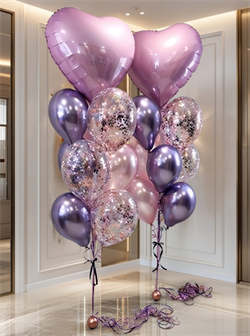 Два фонтана по 10 воздушных шаров №235а а235