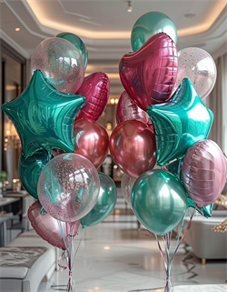 2 фонтана по 12 воздушных шаров №221а а221