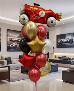 Фонтан из 15 воздушных шаров №38а а38