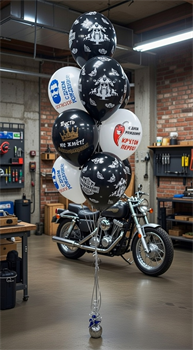 Фонтан из 10 воздушных шаров №13 а170