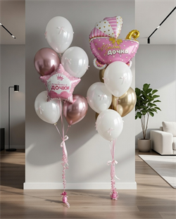 2 Фонтана по 7 воздушных шаров  №646а а646