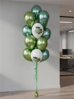 Фонтан из 17 воздушных шаров на 23 февраля №8 (комплект) НрШ23ф-8