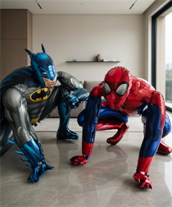 Ходячие фигуры Человек паук + Бэтмен №165а а165