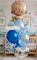 Набор шаров на рождение мальчика Фонтан из 9 шаров №9 (комплект) НшРожМал9