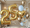 Фонтан из 9 воздушных шаров + Цифра (2шт) №202а а202