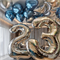 10 воздушных шаров под потолок + 2 Цифры №209а а209