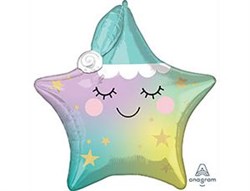 Шар фольга Фигура LITTLE STAR Звездочка Спящая P41 (An) - фото 10122