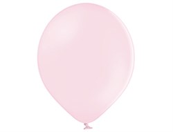 Шар 14" Светло Розовый (Soft Pink) матовый наполнен гелием и обработан Hi-Float'ом - фото 10591