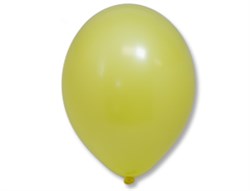 Шар 14" Желтый (Yellow) матовый наполнен гелием и обработан Hi-Float'ом - фото 10658