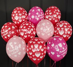 Набор шаров для влюбленных №44 Облако из 10шаров (комплект) - фото 11369