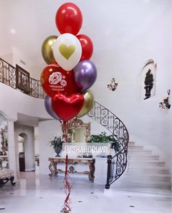 Набор шаров для влюбленных №45 Фонтан из 10шаров на груз (комплект) - фото 11370