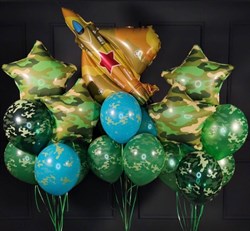 Набор шаров 23 февраля Три фонтана по 7 шаров №27 (комплект) - фото 11425