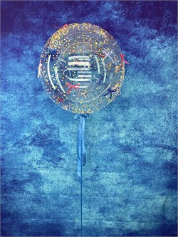 Шар Deco Bubble 45 см с украшениями в асс №331а а331 - фото 12458