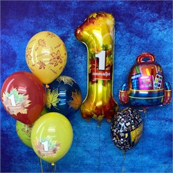 Набор гелиевых шаров 1 сентября День знаний 1сентября-4 - фото 13391