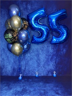 Набор из 10 воздушных шаров  + 2 Цифры №613а а613