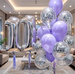 Набор из 15 шаров +2 цифра 66см №10 а71