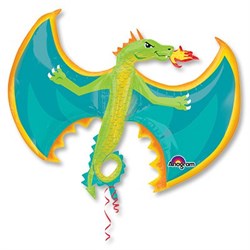 Шар фольга Фигура Дракон огнедышащий P35 (An) - фото 4578