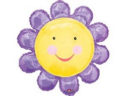 Шар фольга Фигура Цветок фиолетовый P30 (An) - фото 4682