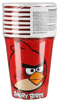 Стакан Angry Birds 8шт. - фото 5635