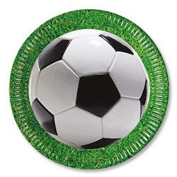Тарелка Футбол зеленый 23см 8шт. /P - фото 5901