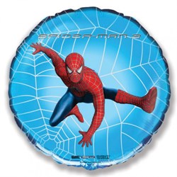 Шар фольга 18" Человек паук на синем фоне (FM) - фото 6326