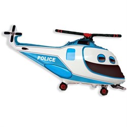 Шар фольга Фигура Вертолет Полиция 11 (FM) - фото 6393