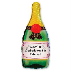 Шар фольга Фигура Бутылка шампанского 11 (FM) - фото 6408