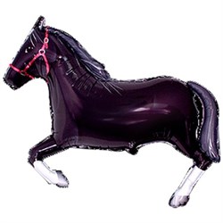 Шар фольга Фигура Лошадь черная 11 (FM) - фото 7002