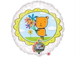 Шар фольга Фигура Джамбо SP Медведь с букетом (записываемый) P75 (An) - фото 7023