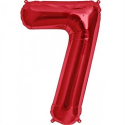 Шар фольга Фигура ЦИФРА 7 Red (An) - фото 7638