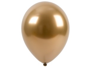 Шар 14" Хром Золото (Gold), зеркальный наполнен гелием и обработан Hi-Float'ом