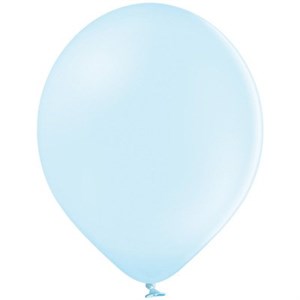 шар 14" Светло Голубой (Ice Blue) матовый наполнен гелием и обработан Hi-Float'ом