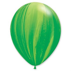 шар 14" Агат, Салатово-зеленый (Green), матовый наполнен гелием и обработан Hi-Float'ом