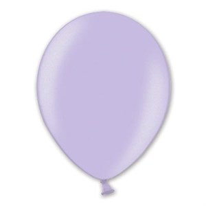 Шар 14" Сиреневый (Lavender) блестящий наполнен гелием и обработан Hi-Float'ом