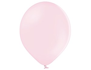 Шар 14" Светло Розовый (Soft Pink) матовый наполнен гелием и обработан Hi-Float'ом