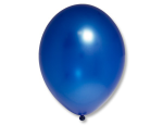 Шар 14" Ярко-синий (Royal Blue) блестящий наполнен гелием и обработан Hi-Float'ом