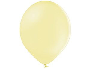 Шар 14" Светло Желтый (Lemon) матовый наполнен гелием и обработан Hi-Float'ом