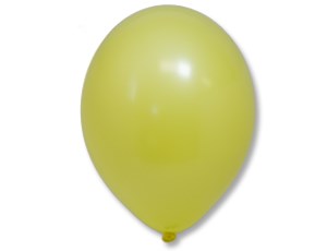 Шар 14" Желтый (Yellow) матовый наполнен гелием и обработан Hi-Float'ом
