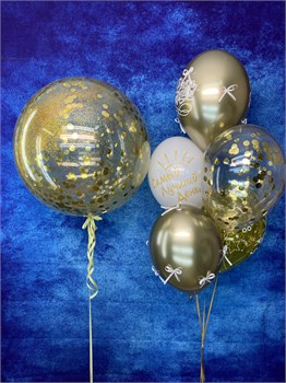 Фонтан из 5 шаров  + Deco Bubble  №343а а343