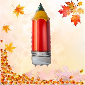 Шар фольга Фигура  31" Карандаш (K) 1207-4584