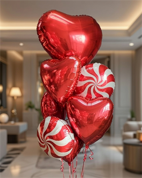 Набор шаров для влюбленных №27 Облако из 7шаров (комплект) Н-рШдВл-27