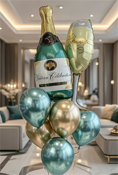 Облако из 7 воздушных шаров №214а а214