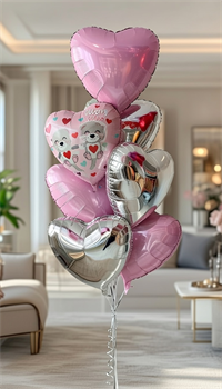 Фонтан из 7 воздушных шаров №228а а228