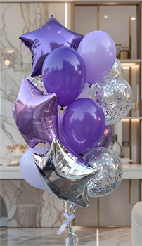 Фонтан из 15 воздушных шаров №232а а232