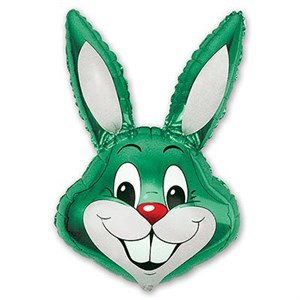 Шар фольга Фигура Кролик зеленый 8 (FM)